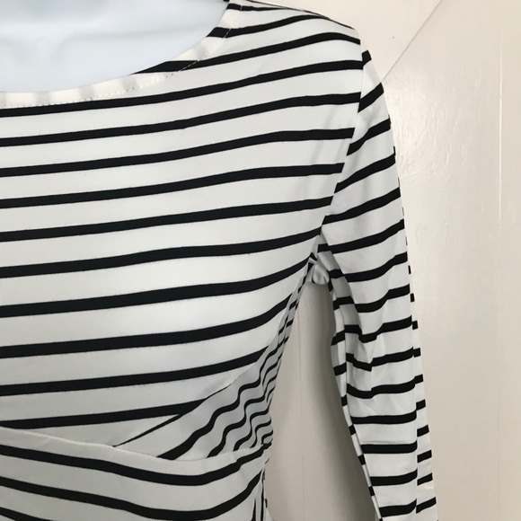 White striped midi dress - Picture 4 of 6